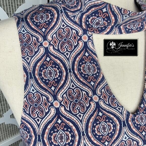 Aeropostale Women's Medallion Mock Neck Keyhole Sleeveless Dress Size M - Picture 4 of 9